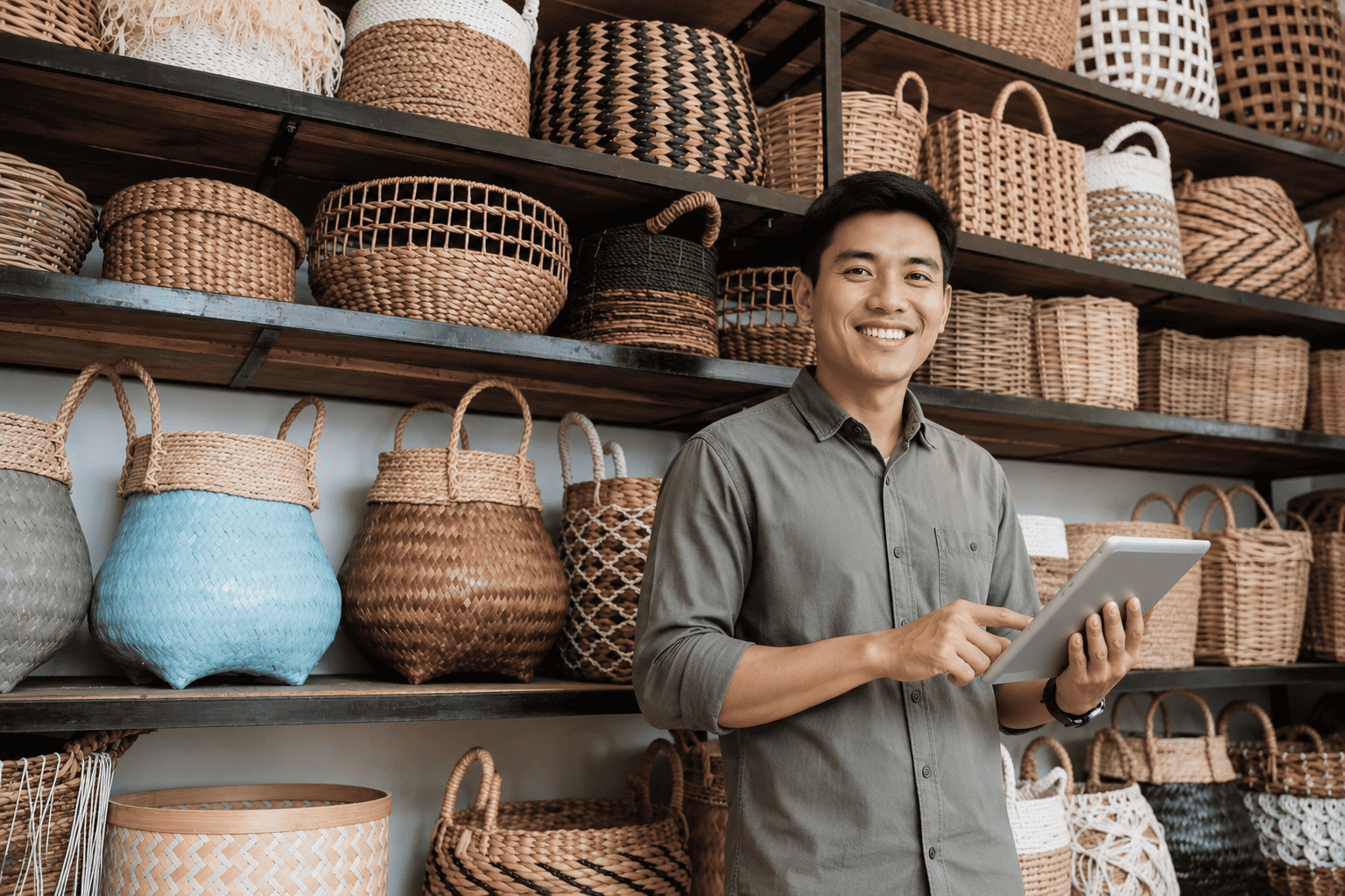 Ruang kerja digital yang tertata